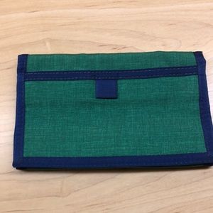 Vintage Pappagallo Green Nylon Wallet PREPPY